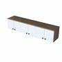 Hanah Home Armario Multiusos EA103 - 2387 Nogal y Blanco